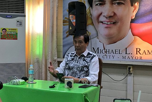 Former Cebu City mayor Michael Rama denies accusations that he is a drug protector and that he received drug money from Jaguar during a press conference he called on Sunday morning at the Rama Ancestral House in Basak San Nicolas. (CDN PHOTO/JOSE SANTINO S. BUNACHITA)