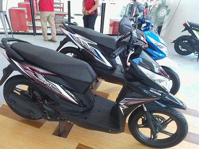 The new Honda Beat launched Tuesday afternoon at the new Honda Flagship Shop in Lahug, Cebu City. (CDN PHOTO/GLENDALE ROSAL)
