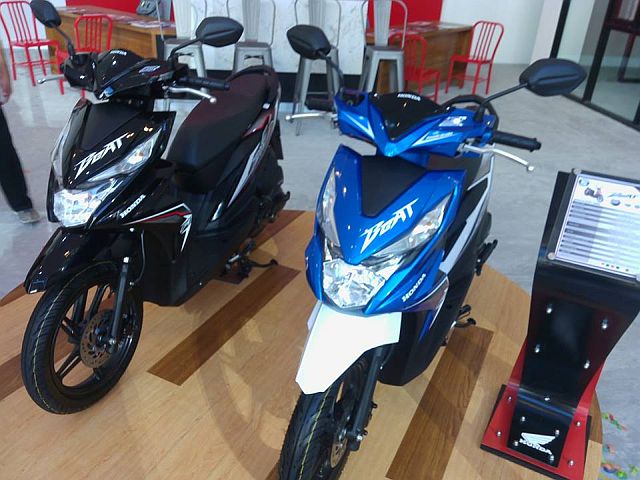 The new Honda Beat launched Tuesday afternoon at the new Honda Flagship Shop in Lahug, Cebu City. (CDN PHOTO/GLENDALE ROSAL)