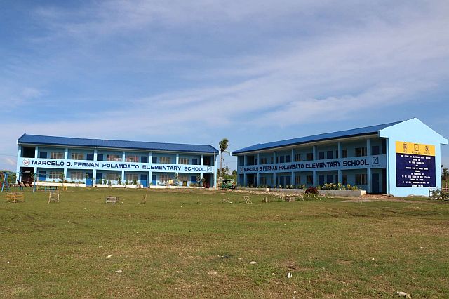 The Marcelo B. Fernan Elementary School donated by SM Foundation, Inc. and Deutsche Bank in Polambato, Bogo City, in 2014. (CONTRIBUTED). 