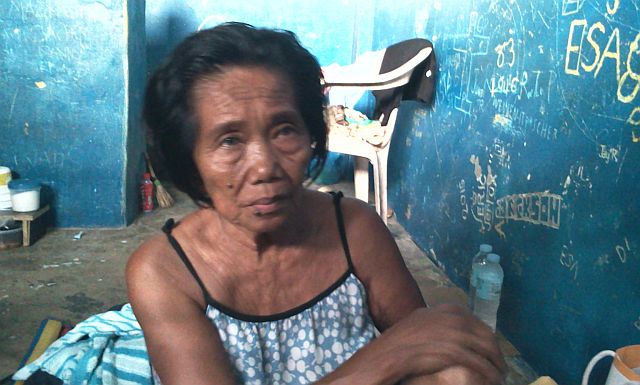 Rosita Bragat, 64, was arrested during a buy-bust operation that netted P68,000 worth of shabu. She claimed policemen planted the drugs on her. (CDN PHOTO/NORMAN MENDOZA)