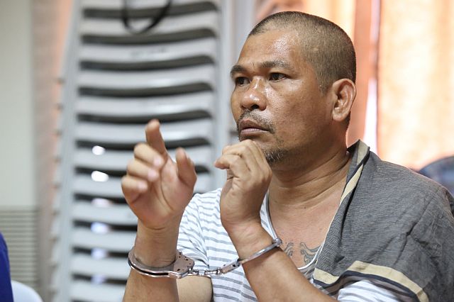 JAGUAR’S BODYGUARD.  Police finally caught up with Joselito Arellano, the driver and close-in security aide of slain drug lord Jeffrey “Jaguar” Diaz. Arellano was arrested in Barangay Basak  Mambaling on Thursday,  Dec. 15, 2016. (CDN PHOTO/JUNJIE MENDOZA)