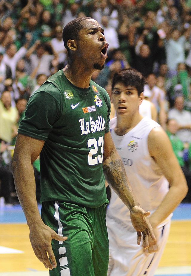 BEN MBALA. The most dominant player of Season 79 in the UAAP vowed to remain a green-clad warrior in the next season as he wanted to keep the UAAP crown in the Taft trophy case. (INQUIRER). 