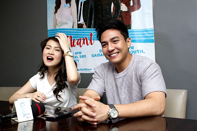 Jak and Barbie Forteza during the presscon for “Meant to Be” in Cebu. (CDN PHOTO/EDD BUENAVIAJE)