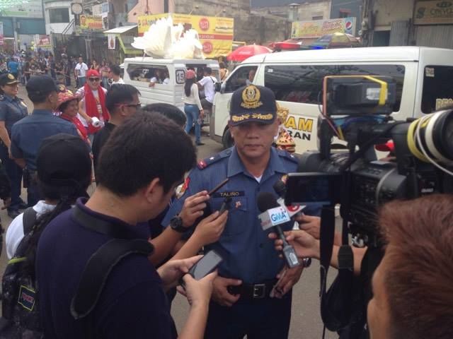 Police Regional Office Central Visayas (PRO 7) director Chief Superintendent Noli Taliño updates members of the media on the peace and order situation as of noon. (CDN PHOTO/JOHN CARLO VILLARUEL)
