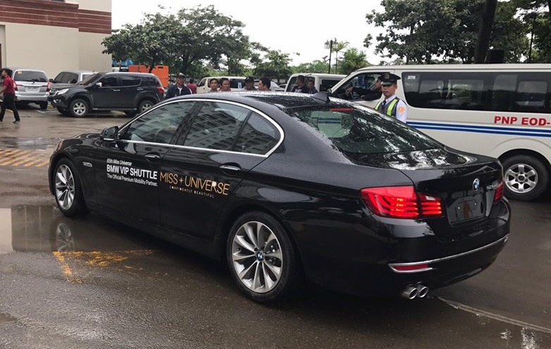 A black BMW 520d Centenary Edition (above) waits for its VIP passengers at the Jpark Island Resort and Waterpark in Lapu-Lapu City. (CONTRIBUTED PHOTO)