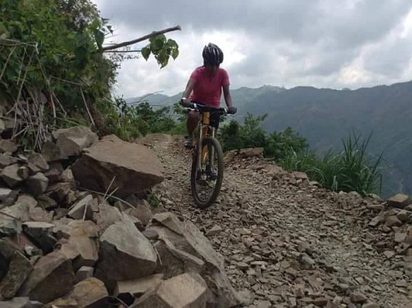 Chyrel Gomez loves the thrill of cycling. The more difficult the trail of the race, the more she loves it.  Contributed Photo