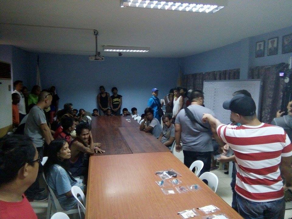 The Cebu City Police Office (CCPO) presents to the media the arrested persons in their "One time, big time" simultaneous anti-crime operations in the city on Thursday, Feb. 9, 2017. Most of the arrested persons were caught engaging in illegal gambling activities.  Photo Fe Marie Dumaboc