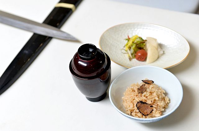 Truffle Rice and Miso Soup