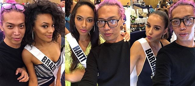 Miss Brazil, Miss Haiti and   Miss Barbados