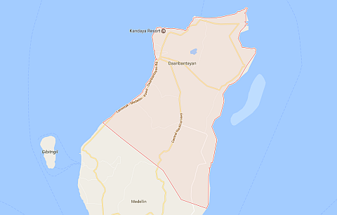 A map of Daanbantayan (photo grabbed from google maps)