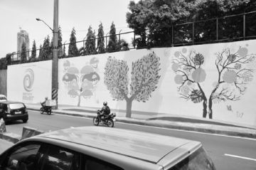 This mural painting along EDSA using Boysen’s KNOxOUT paint can reduce and even potentially eliminate nitrogen oxide emissions. contributed photo