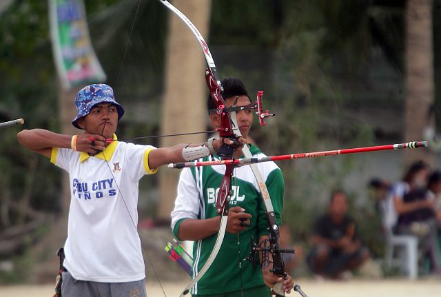 The Niños turned archery into a virtual goldmine, winning 14 gold medals in the sport in the 2017 Cviraa Meet in the City of Naga. (CDN PHOTO/TONEE DESPOJO)