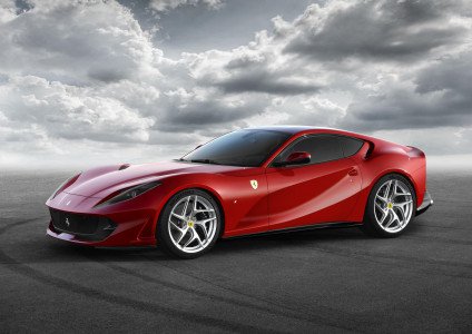 The Ferrari 812 Superfast  produces  789 hp and a top speed  in excess of 339 km/h