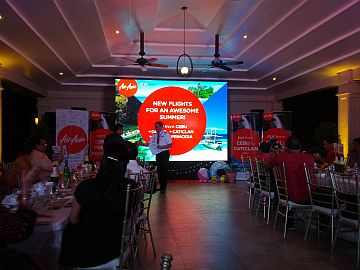 Philippines AirAsia CEO Captain Dexter Comendador announces the airline's new routes from Cebu