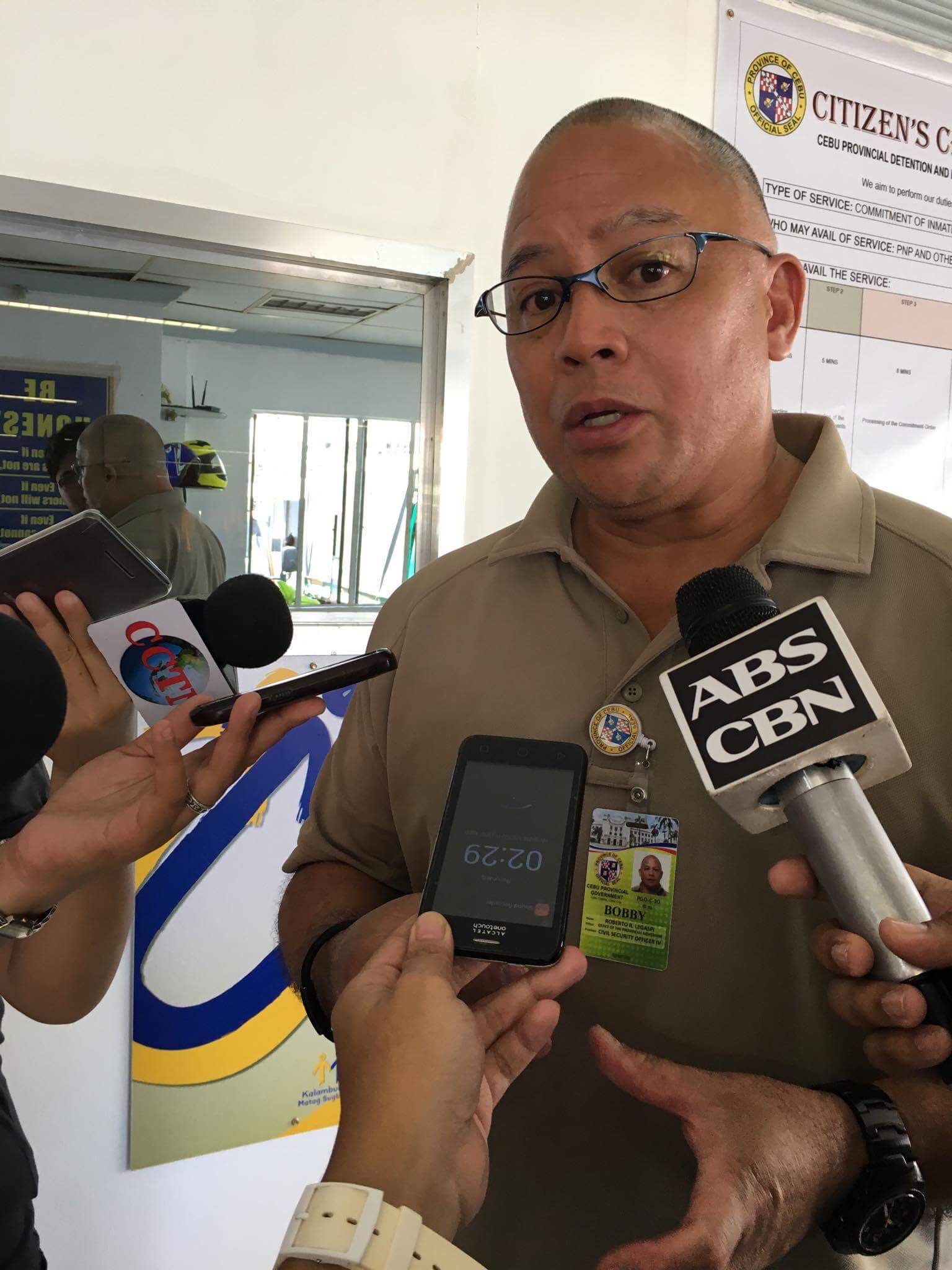 New CPDRC warden Roberto Legaspi told members of the media that jail visits were suspended until CPPO sends the team he requested to augment security in the facility. (CDN PHOTO/IZOBELLE T. PULGO)