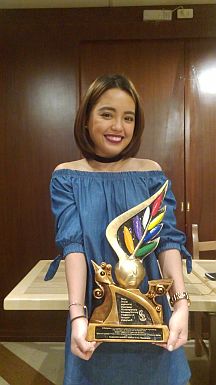 CEBUANA SINGER KIRBY ASUNTO INSPIRED BY 'ANI NG DANGGAL' AWARD | Cebu ...