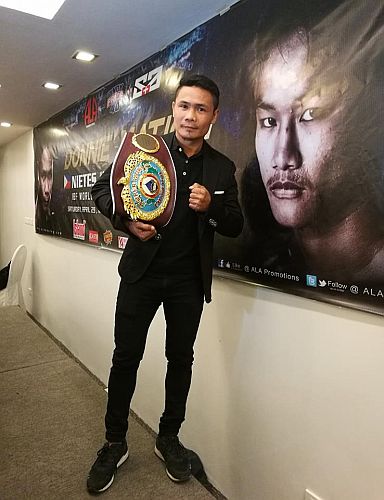 Donnie Nietes looks to become a three-division world champion when he battles Thai fighter Komgrich Nantapech in the 40th installment of Pinoy Pride series on April 29 at Waterfront Cebu City Hotel and Casino. (CDN PHOTO/CHRISTIAN MANINGO)