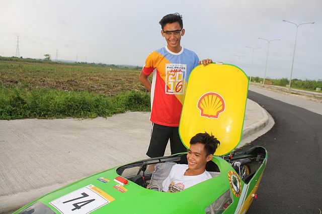 Team Masiyentista test-drives their gasoline-run vehicle that will compete in Shell Eco-Marathon in Singapore. (CONTRIBUTED PHOTO)