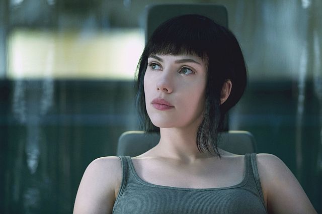 In this image released by Paramount Pictures, Scarlett Johansson appears in a scene from, "Ghost in the Shell." (Jasin Boland/Paramount Pictures and DreamWorks Pictures via AP)
