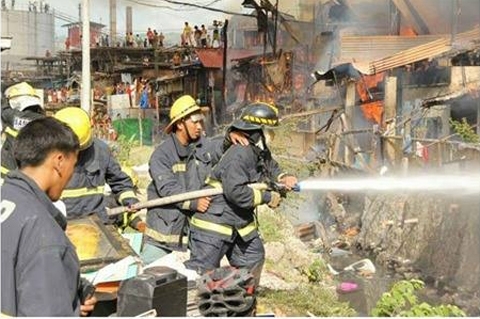 Aside from doing community civic service, REACT-Masareal members are also trained in firefighting. contributed photo