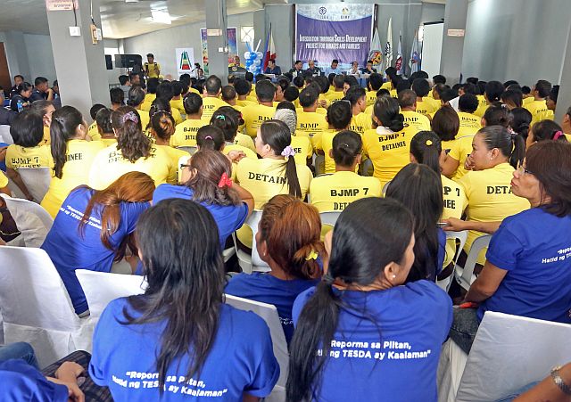 Ninety-one inmates of the Cebu City Jail will avail of the skills development program of the Bureau of Jail Management and Penology. (CDN PHOTO/LITO TECSON)