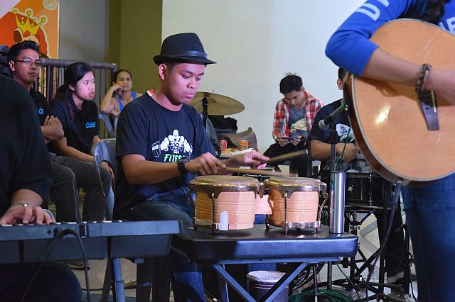 Aside from playing percussion instruments, 19-year-old Louie Aboloc loves to rap and dreams that the group can travel around the world to play music. (CONTRIBUTED PHOTOS)