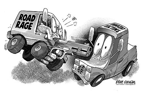 toon for_21MAR2017_TUESDAY_renelevera_ROAD RAGE VICTIMS CARS
