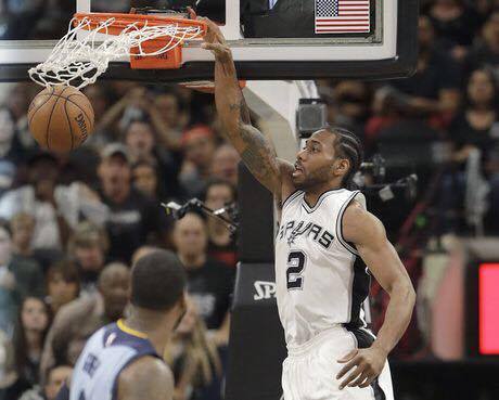 Kawhi Leonard of the Spurs. /AP
