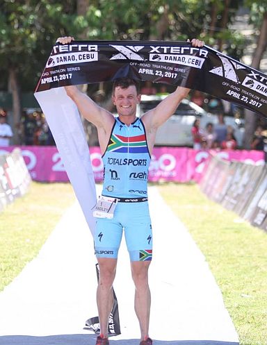 Bradley Weiss of South Africa tops this year's XTerra race in Danao City. (CDN PHOTO/ LITO TECSON)