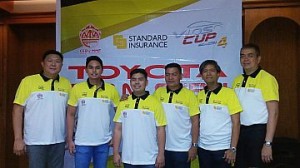 From left, Team Toyota Cebu’s John Velasco, Sean Velasco, Jette Calderon, Lord Seno, Oscar Suarez and Dodo Cuenco. (CDN PHOTO/GLENDALE G. ROSAL) 