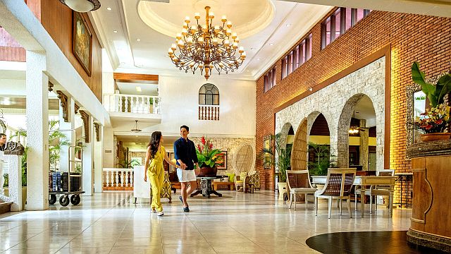 Delight in the old-world charm of the hotel's main lobby.