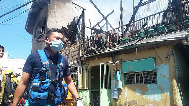 One of the houses damaged by fire in Sitio Shangrila 2 in Barangay Labangon, Cebu City. (CDN PHOTO/BENJIE TALISIC)