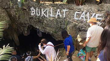 Tourists visit the Bukilat cave during last year’s Suroy-Suroy sa Camotes. cdn file photo