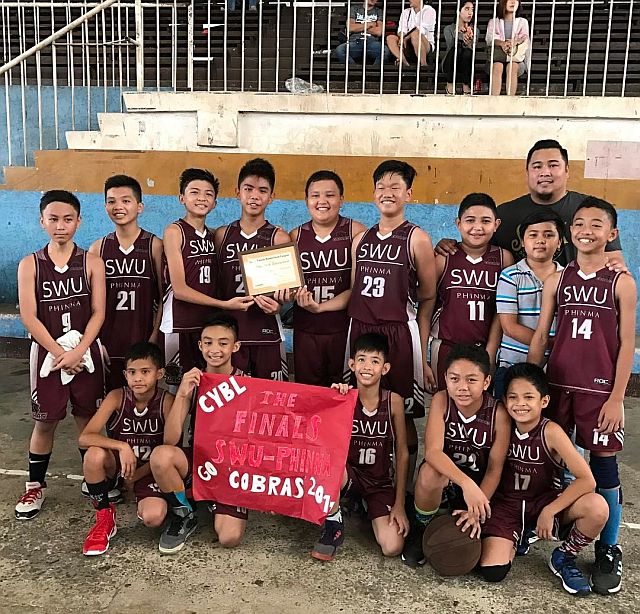 The SWU-Phinma U-13 champion team. (CONTRIBUTED)