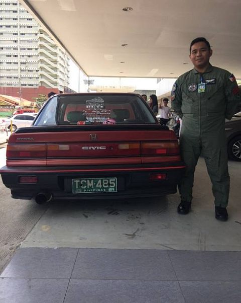 The winner of the search for the oldest Honda Civic is a 1991 model owned by Staff Sgt. Henrick Garcia (inset). contributed photos