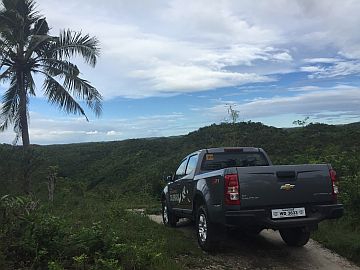 We ran out of paved roads in Tuburan but that wasn’t a problem with the Colorado. 