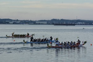  Different dragon boat teams compete in the Dragon Boat Fiesta 2017 at the Mactan Channel.  cdn photo/Christian Maningo