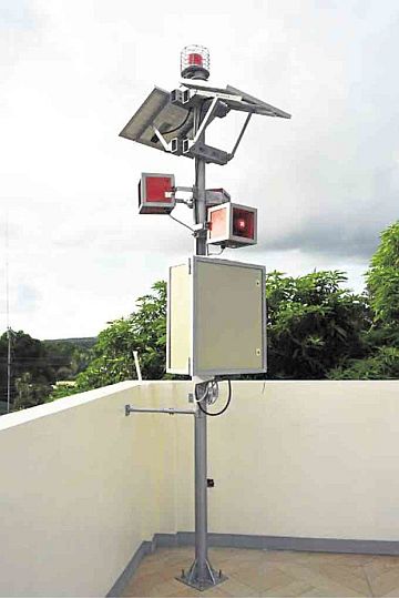 The tsunami warning device developed by the Batangas State University. /CONTRIBUTED PHOTO
