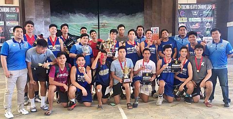 Sacred Heart School-Ateneo de Cebu celebrates after capturing the 18-under crown of the 2017 Dreamers Regional Basketball Challenge. 