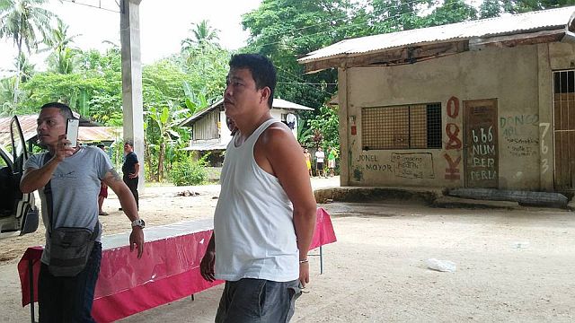Barangay Captain Eugene Miñoza, who was arrested by the provincial police, tested positive for drugs, but confirmatory tests still need to be conducted. (CDN PHOTO/BENJIE B. TALISIC)