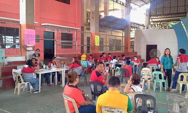 Paknaan barangay workers undergo drug test. CDN PHOTO/Norman Mendoza