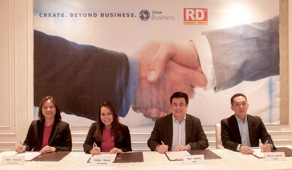RD Pawnshop partners with Globe Business