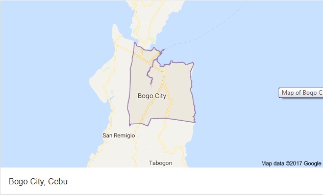 Bogo City map