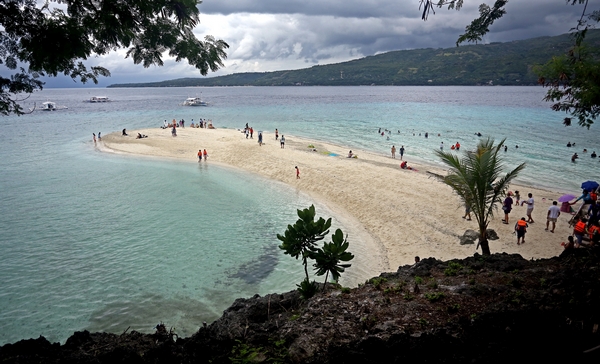 Sumilon Island sandbar in Oslob, Cebu