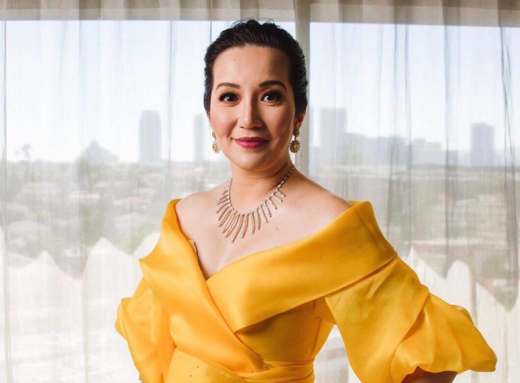 File photo of a very glamorous Kris Aquino for story: Stepson in the making? Kris Aquino says Mark Leviste’s son calls her ‘Mommy Kris’
