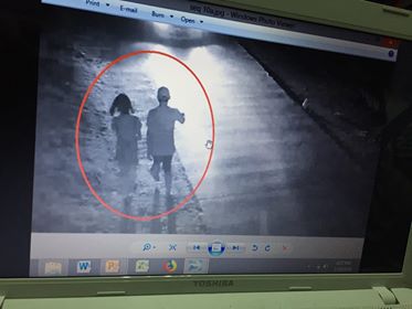 Victim Christine Lee Silawan and the suspect are seen walking together within the hour of her estimated time of death in this CCTV footage, taken in the evening of March 10, 2019, which was presented by the National bureau of Investigation as evidence against the suspect. |CDND screenshot/Tonee Despojo
