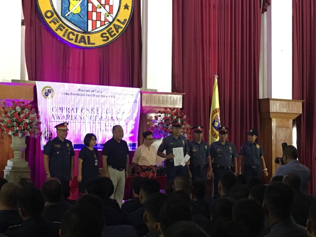 Cebu Province fetes police for efforts in anti-drug operations | Cebu ...