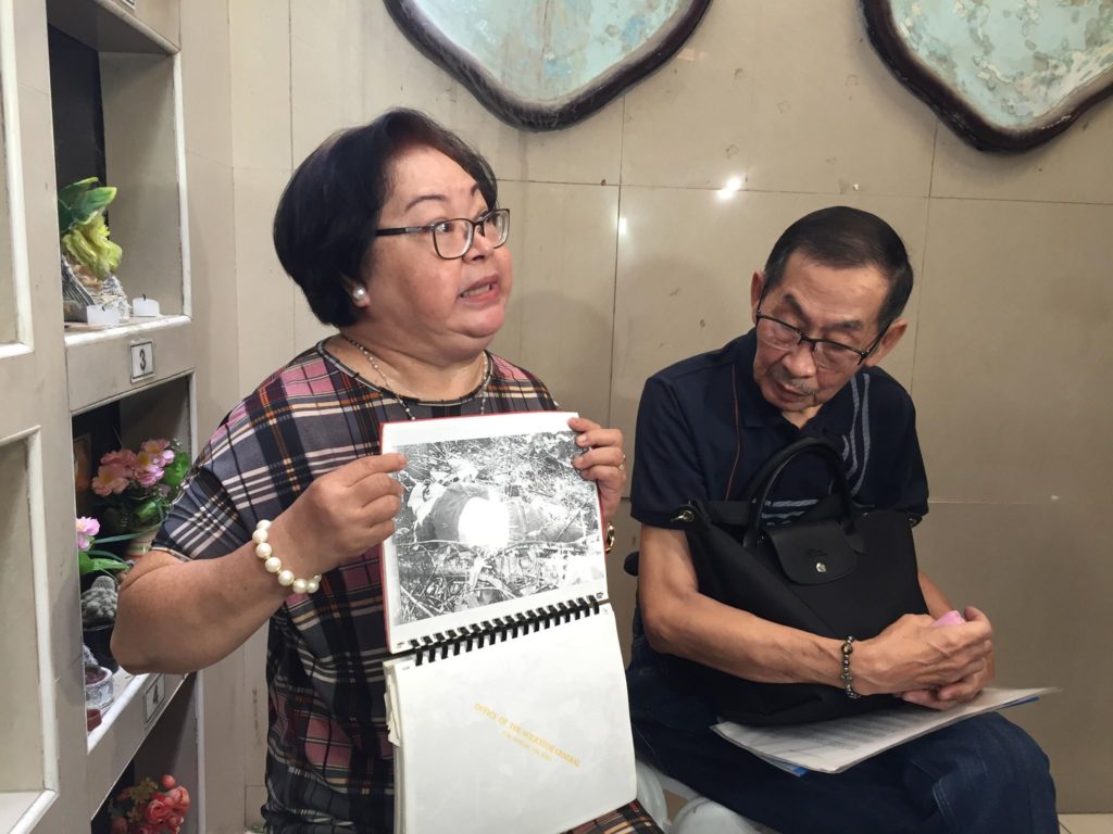 Thelma Chiong shows the case folder of the abduction-rape-slay case of her daughters Marijoy and Jacqueline in the wake of possible release of the Chiong 7 who were implicated in her daughters death and disappearance in 1997.
