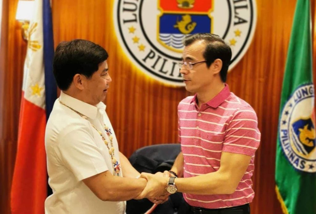 Lapu Mayor Junard Chan meets with Manila Mayor Isko Moreno ...